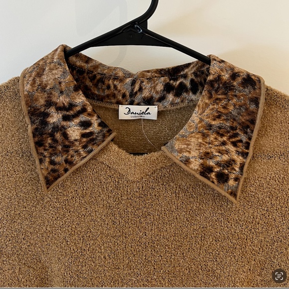 Women's brown sweater Size S - Picture 3 of 4